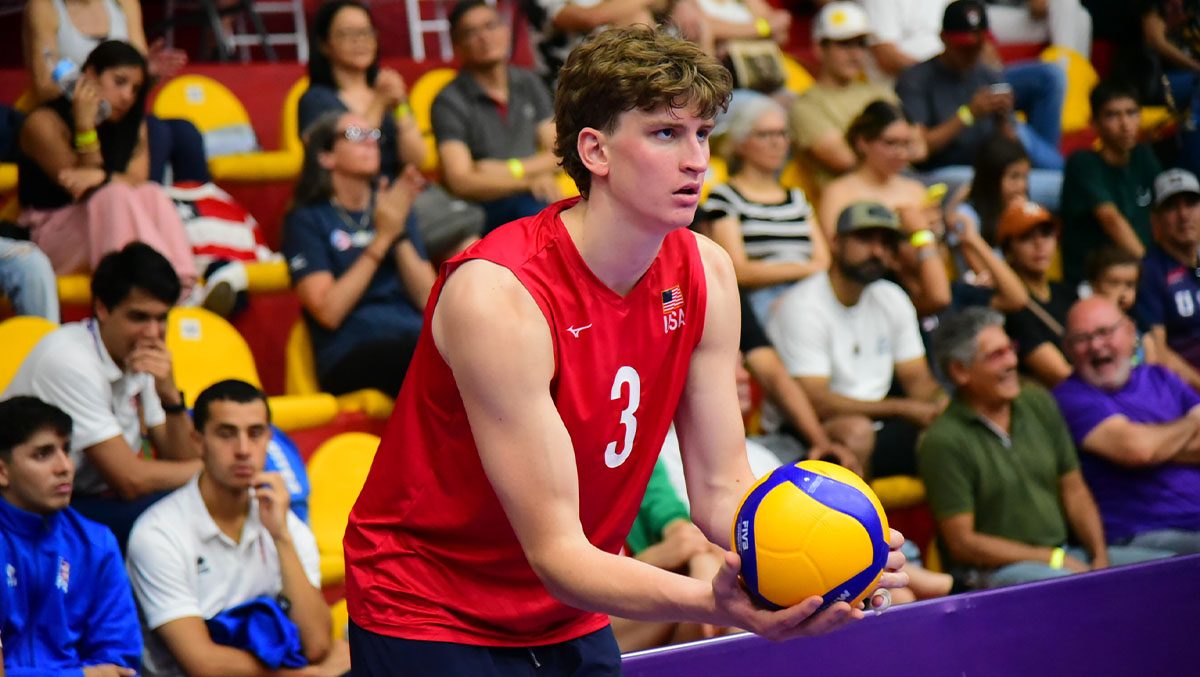 Cole Hartke Serves at U21 NORCECA Continental Championships 2024 (NORCECA)